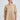 Zane sand-beige cotton shirt for women with mandarin collar, gathered sleeves and floral embroidery, front view